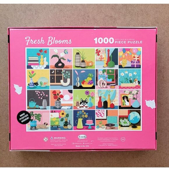 FRESH BLOOMS by Re-marks JIGSAW PUZZLE 1000 pieces - Picture 4 of 8